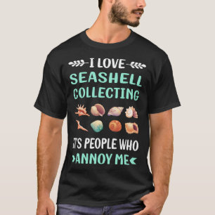 Camiseta Colección de conchas de mar Conchas de mar Concha