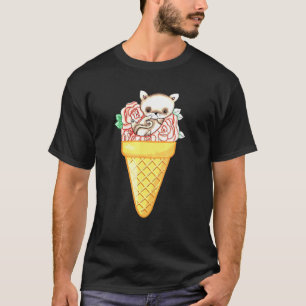 Camiseta Colección De Crema De Hielo De Gato Y De Helado