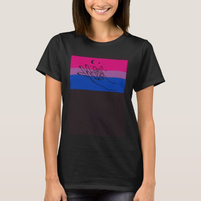 Camiseta Colección de cristal de la bandera del orgullo bis (Anverso)