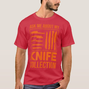 Camiseta Colección de Cuchillos Arrojando Cocina y Chefs