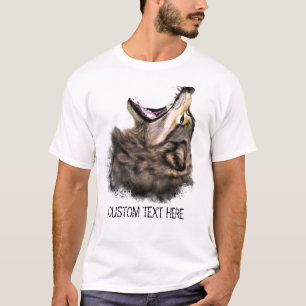 Camiseta Colección de dibujo animal Lobo grande - Agregar