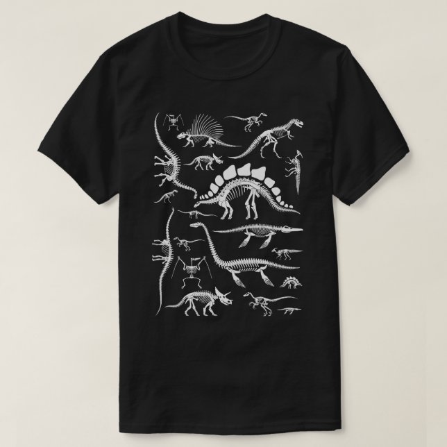 Camiseta Colección de dinosaurios (Diseño del anverso)
