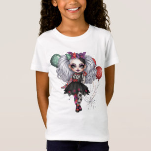 Camiseta Colección de Diseño de Halloween de una chica lind