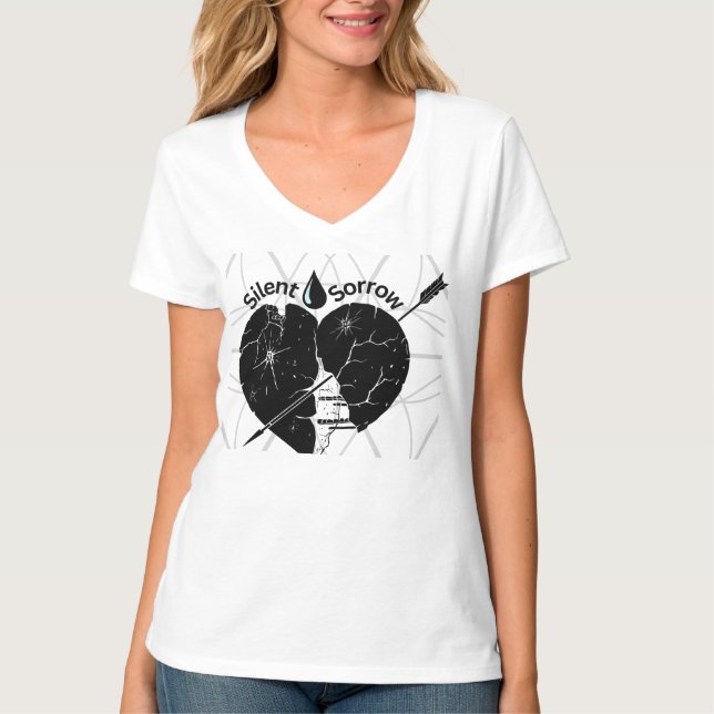 Camiseta Colección de dolor silencioso.  (Anverso)