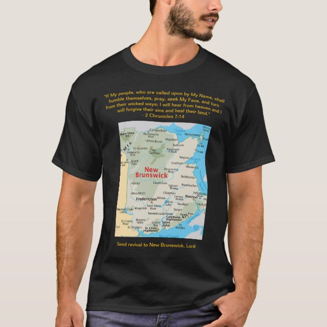 Camiseta Colección de estado, provincia y territorio: NB (Anverso)