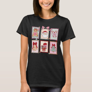 Camiseta Colección de estampado de navidad vintage