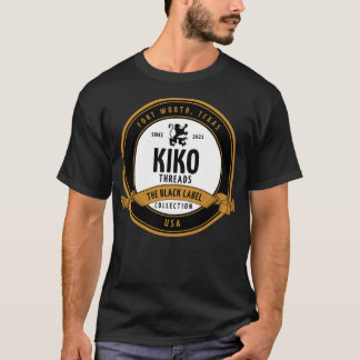 Camiseta Colección de etiquetas negras de Kiko Thread