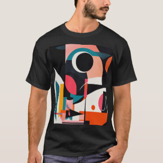 Camiseta Colección de formas abstractas vívidas