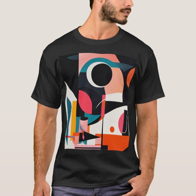 Camiseta Colección de formas abstractas vívidas (Anverso)