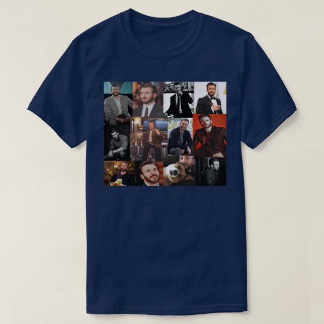 Camiseta Colección de fotos de Chris Evans (Diseño del anverso)