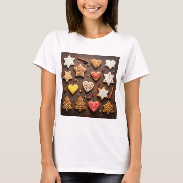 Camiseta Colección de Galletas de Jengibre Vintage  (Anverso)
