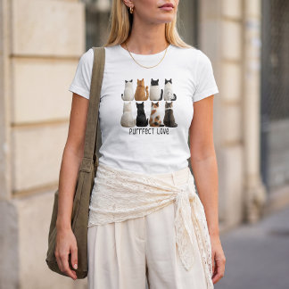 Camiseta Colección de gatos perfecta vista trasera