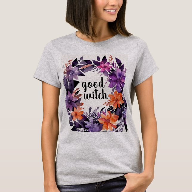 Camiseta Colección de guirnaldas florales de Halloween (Anverso)
