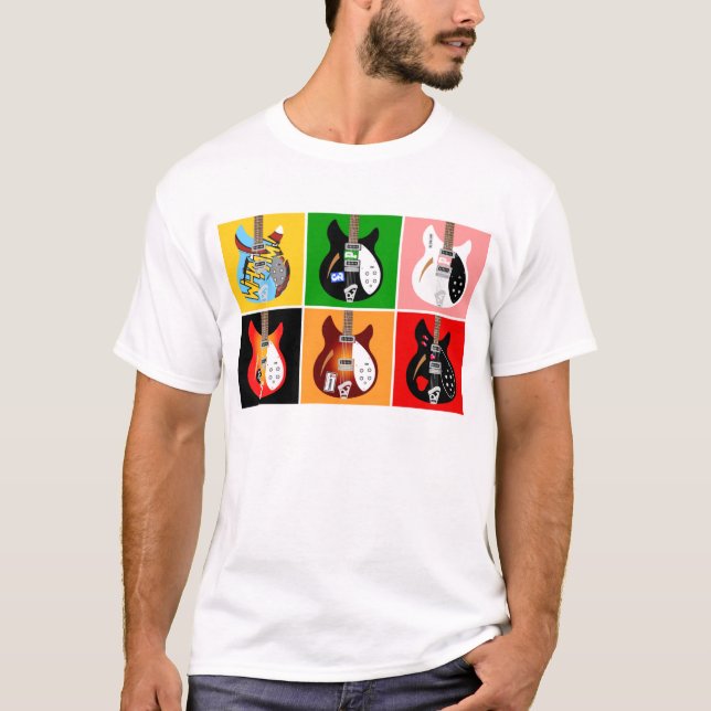 Camiseta Colección de guitarra eléctrica de Modfather (Anverso)