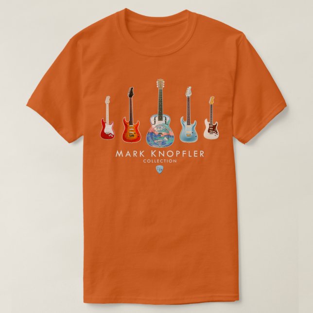 Camiseta Colección de guitarra Knopfler (Diseño del anverso)