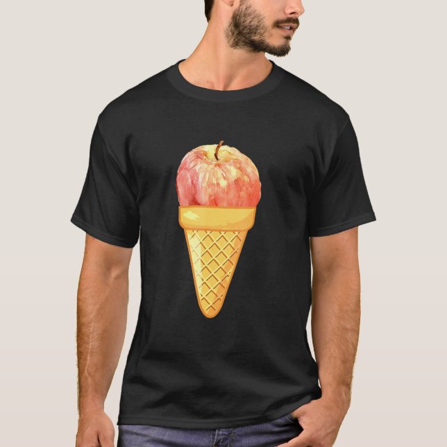 Camiseta Colección De Helados Y Frutas De Crema De Hielo De (Anverso)
