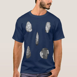 Camiseta Colección de herramientas de piedra arqueológica e
