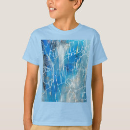 Camiseta Colección de idiomas de Rótulo americano