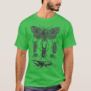 Camiseta Colección de insectos Bug Shirt Moth Stag Beetle C
