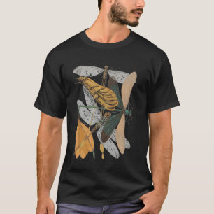 Camiseta Colección de insectos Especies Insectos Antiguos E