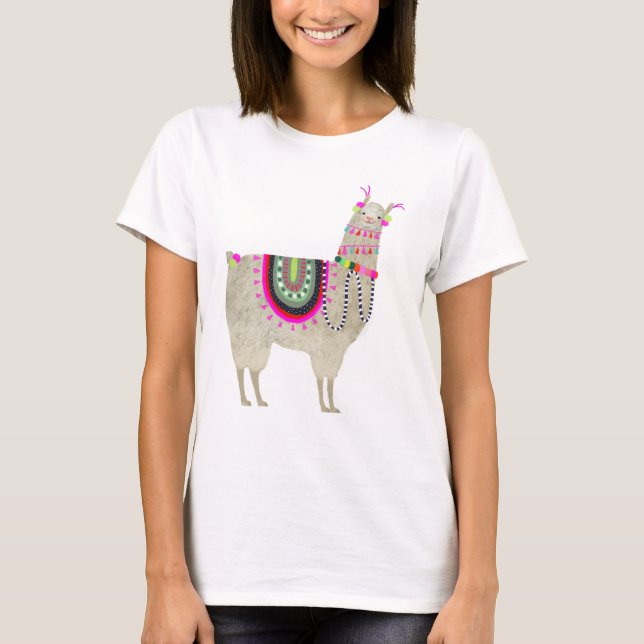 Camiseta Colección de Llamarama | Llamas cortas (Anverso)
