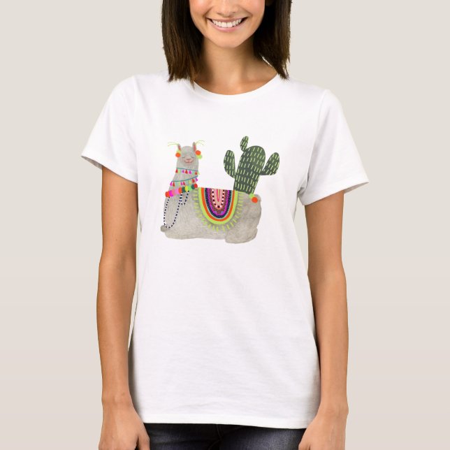 Camiseta Colección de Llamarama | Llamas sonrientes (Anverso)