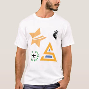 Camiseta Colección de Logotipos y Símbolos Abstractos