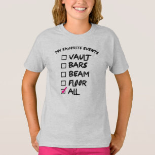 Camiseta Colección de los acontecimientos de la gimnasia