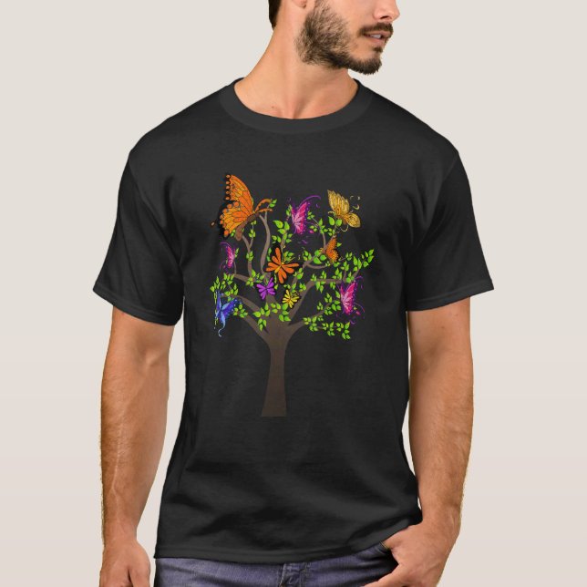 Camiseta Colección de mariposa Naturaleza Entomólogo Butt (Anverso)