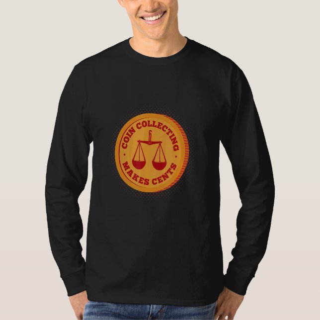 Camiseta Colección de moneda hace que cents moneda cobre mo (Anverso)