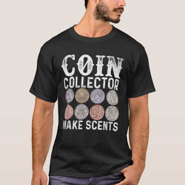 Camiseta Colección de moneda hace que los centavos acuñen n (Anverso)