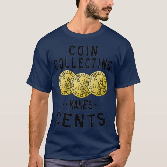 Camiseta Colección de moneda hace recaudador de moneda de c (Anverso)