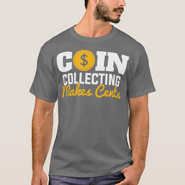 Camiseta Colección de monedas hace que la moneda de un cént (Anverso)
