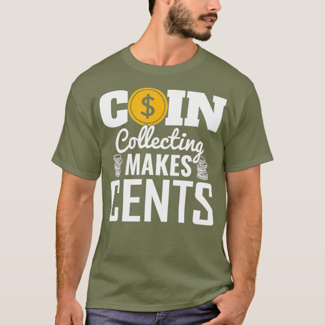 Camiseta Colección de monedas hace que la moneda de un cént (Anverso)