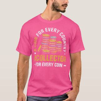 Camiseta Colección de Monedas para Coleccionista de Monedas
