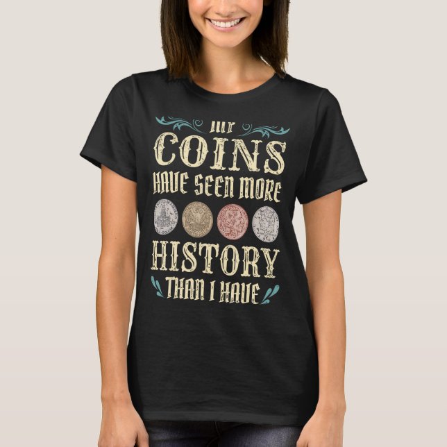 Camiseta Colección De Monedas Para El Colector De Monedas E (Anverso)
