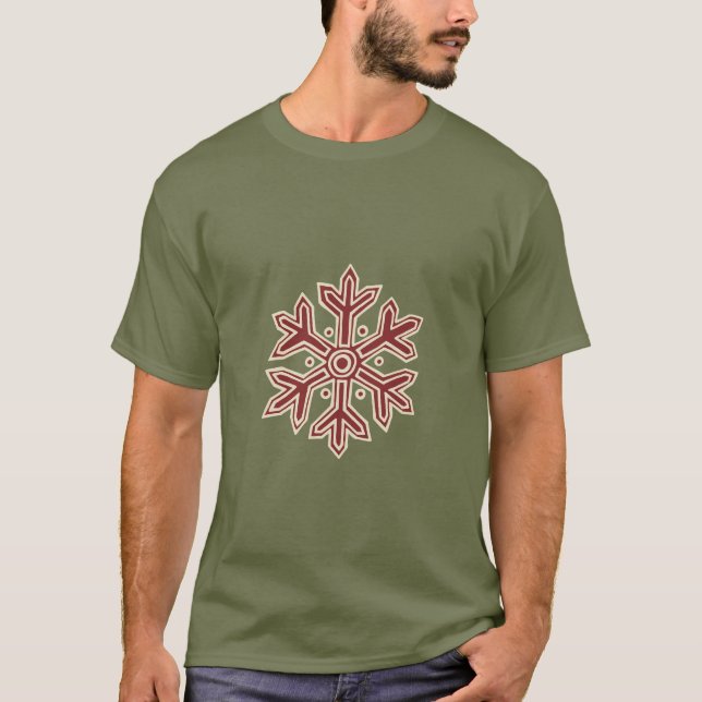 Camiseta Colección de Navidades simples - Copo de nieve (Anverso)