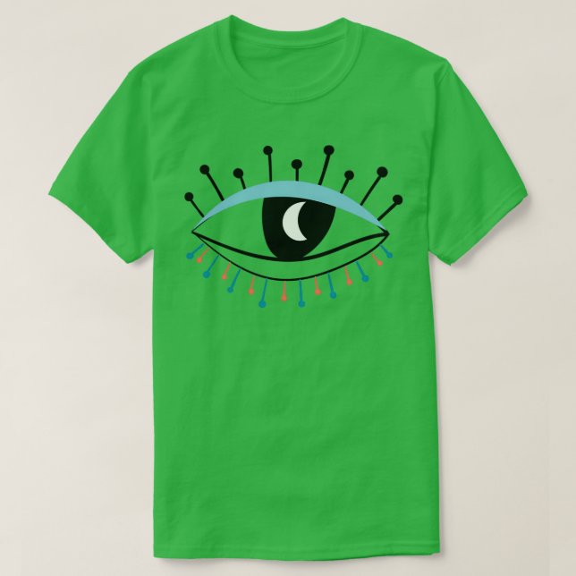 Camiseta colección de ojos diseño moderno aislado (Diseño del anverso)