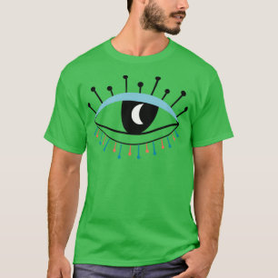Camiseta colección de ojos diseño moderno aislado