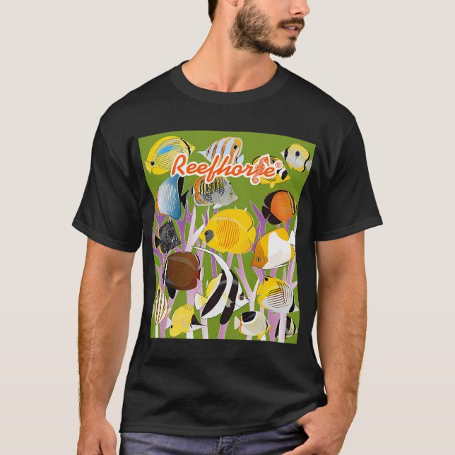 Camiseta Colección de peces mariposa (Anverso)