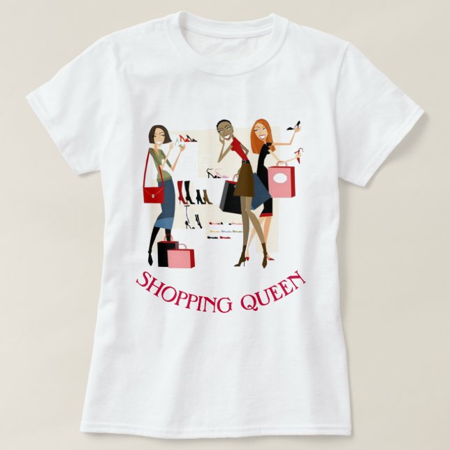 Camiseta Colección de reina de compras (Diseño del anverso)