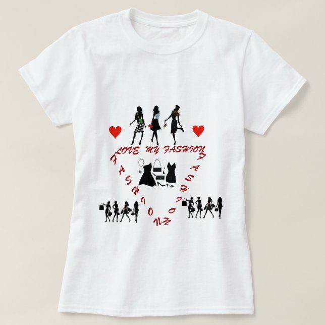 Camiseta Colección de reina de compras (Diseño del anverso)