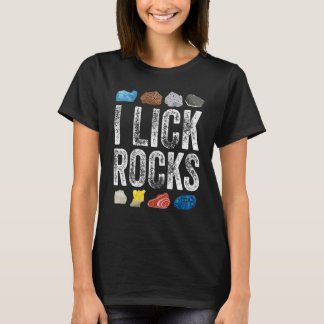 Camiseta Colección de rocas I Lick Rocks Collector Geology 