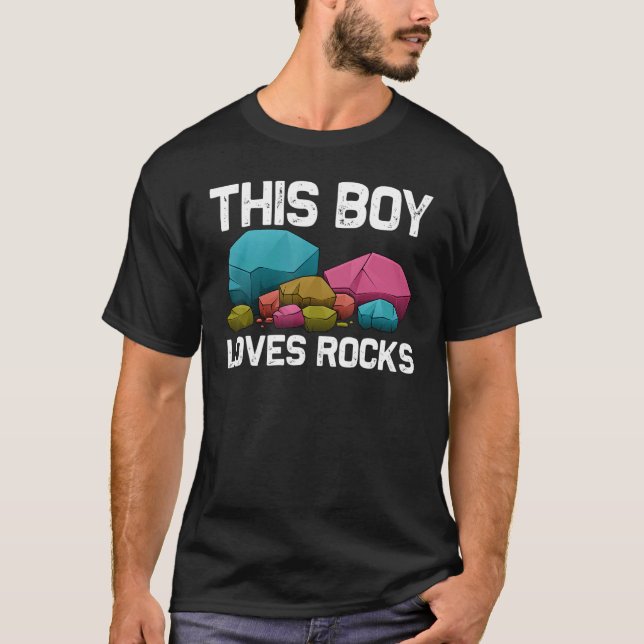 Camiseta Colección De Rock Artístico Para La Geología De Ni (Anverso)