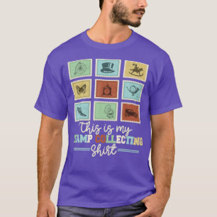 Camiseta Colección de sellos Coleccionista Graciosa Hombres