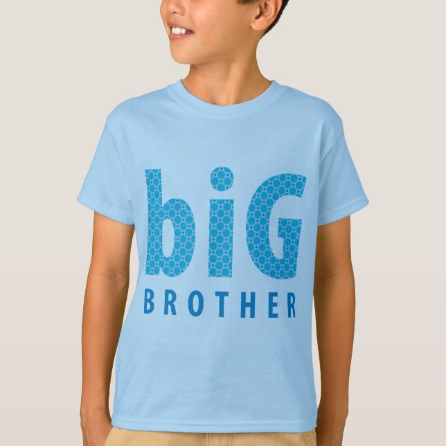 Camiseta COLECCIÓN DE SIBLINGS - hermano mayor {blue} (Anverso)