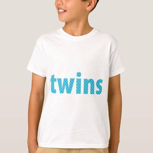 Camiseta COLECCIÓN DE TWINS - niños {aqua} (Anverso)