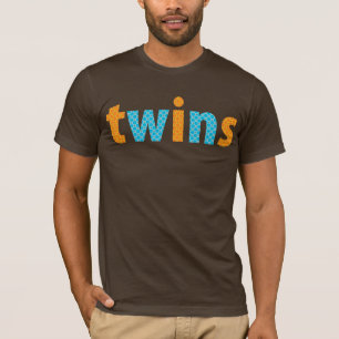 Camiseta COLECCIÓN DE TWINS - niños {naranja + aqua}