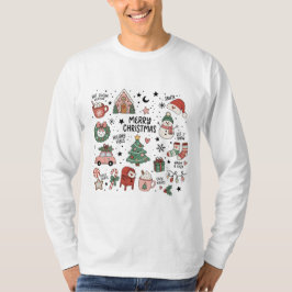 Camiseta Colección de vacaciones de Navidad acogedoras