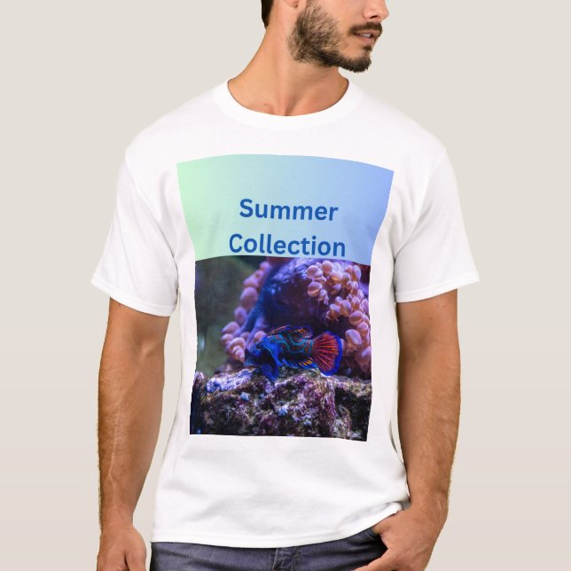 Camiseta Colección de verano - Arte decorativo de Golden Ca (Anverso)